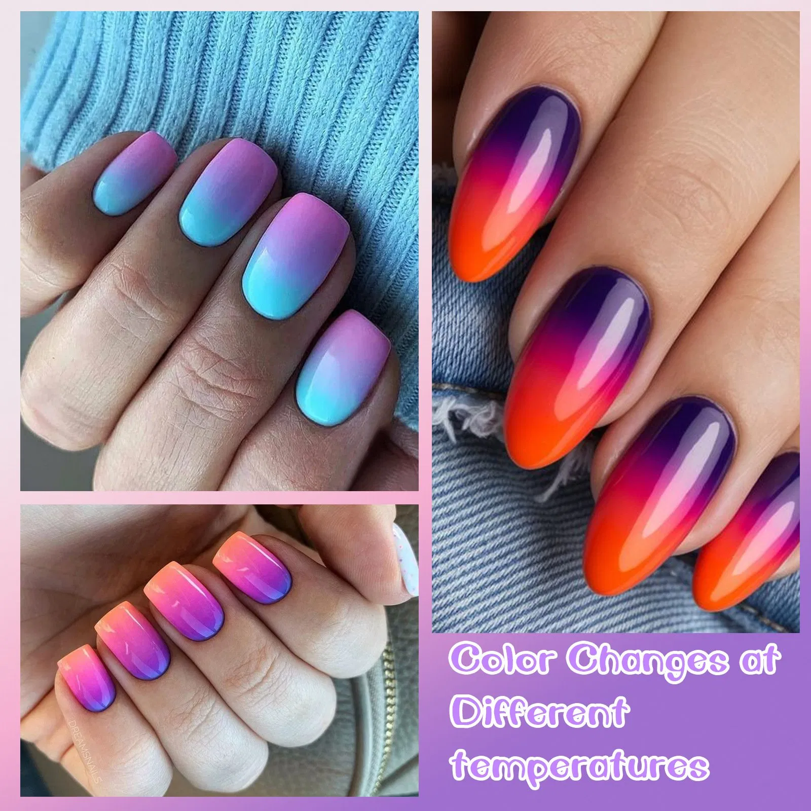 Light Nail Polish Temperature-Changing Phototherapy Gel Set Aurora