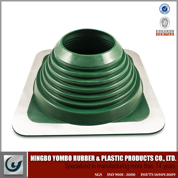 Square Base Rubber Silicon Roof Flashing for Pipe or Chimney