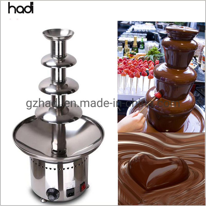 Hotel Supplies Wholesale Catering Equipment110V /220V Cheap 4 Layer Chocolate Fountain 304 Stainless Steel Industrial Chocolate Fountain