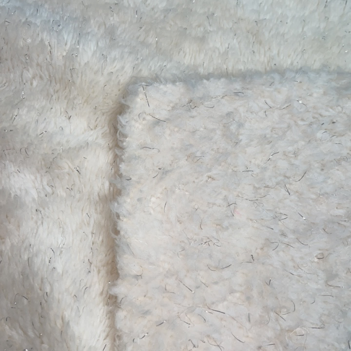Two Sides Brushed with Silver Foile Blanket 100% Polyester Flannel Fabric 160cm 250GSM Sherpa