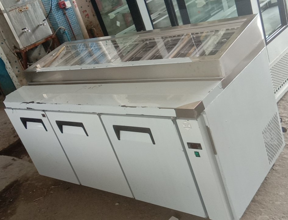 Customized Under Counter Refrigerator Used Stainless Steel Workbench Fridge for Milk Tea Shop