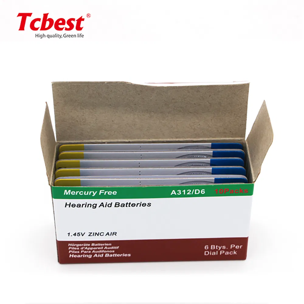 Батарейка A312 для слухового аппарата, 1.45V, 160mAh
