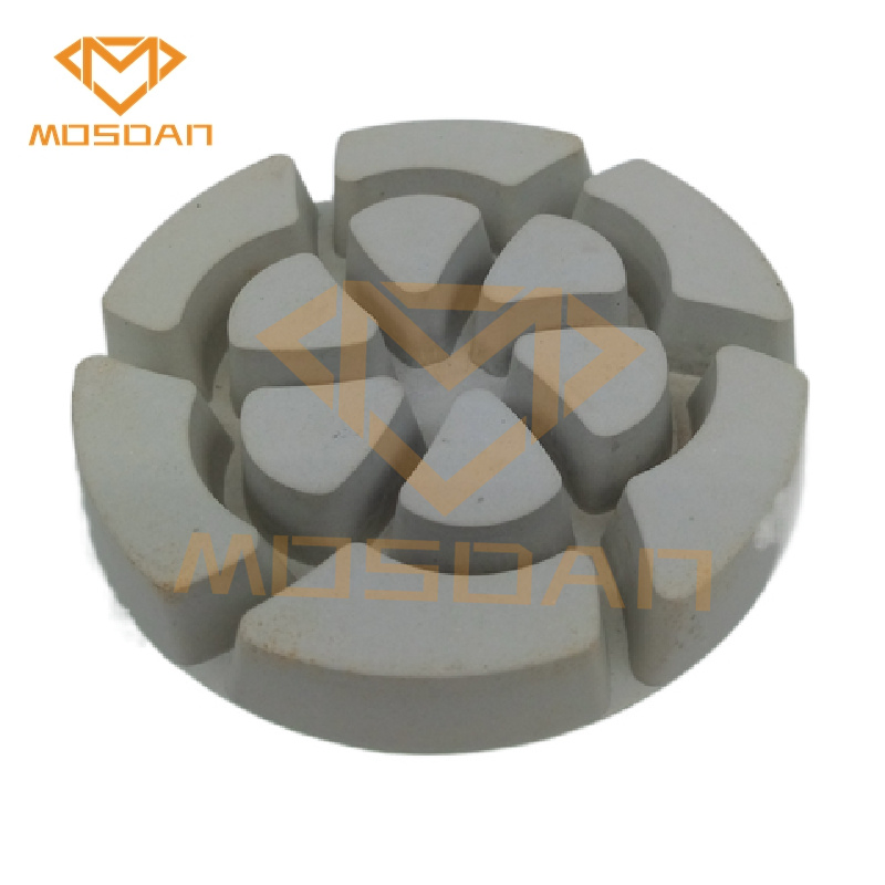 3 Inch Concrete Floor White Dry Use Flower Resin Bond Polishing Pads