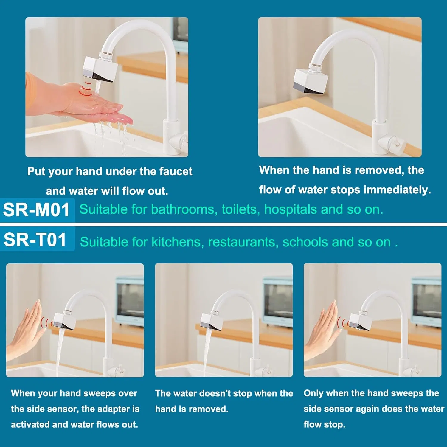 Tuodi Hot-Selling Kitchen Faucet Water Purifier Tap Water Saver 4000mAh Battery Use 8 Years No Need Charge