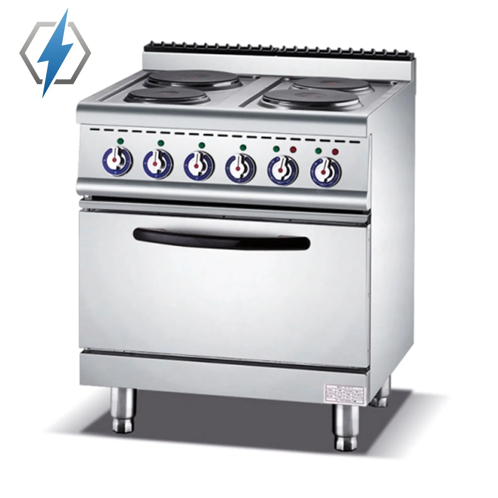 Efficient 4-Burner Electric Cooking Range with Quality Oven