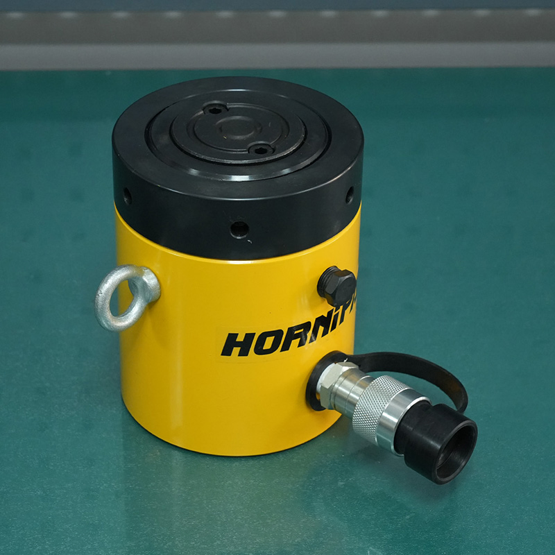 HORNIPAC CLL1002 Load Return Single Acting Locknut Cylinder Jack 100Ton Self Locking Hydraulic Cylinder