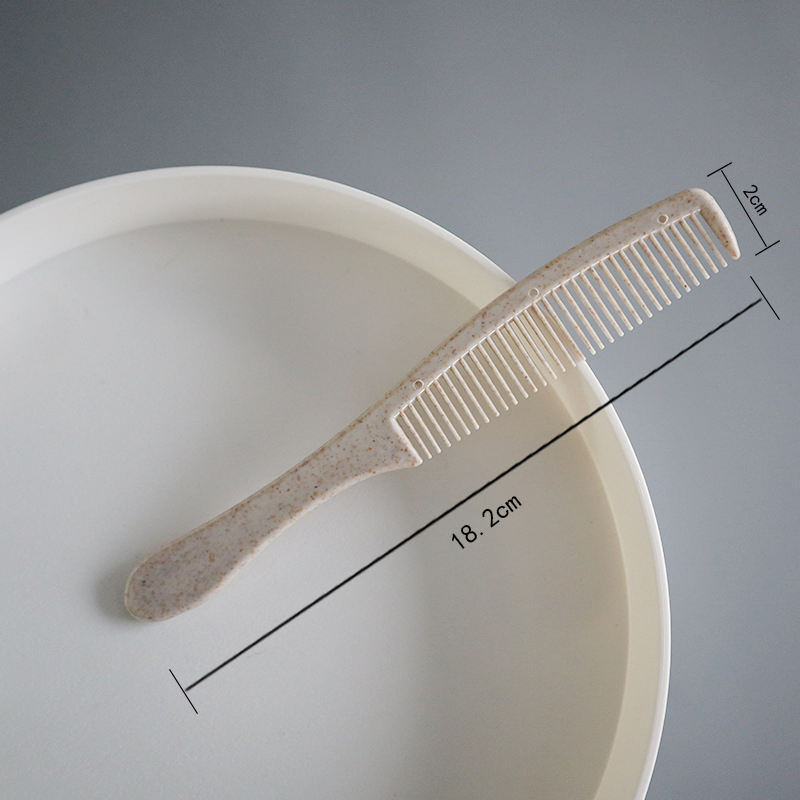 Environmentally Friendly Wheat Straw Hair Comb for All Hair Types