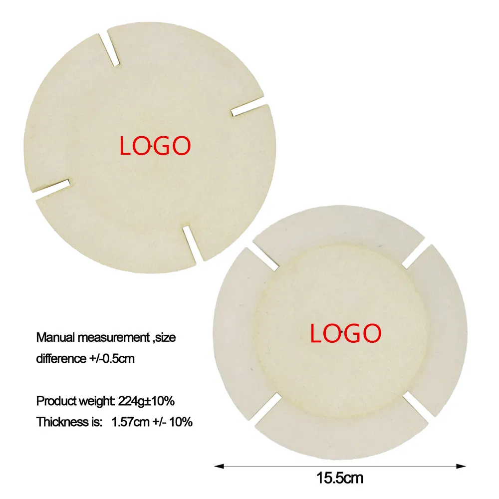 Rock Hard 100% Wool Split Lap Buffing Wheel 4"/6"/7" - Ideal for Jewelry Abrasive Polishing