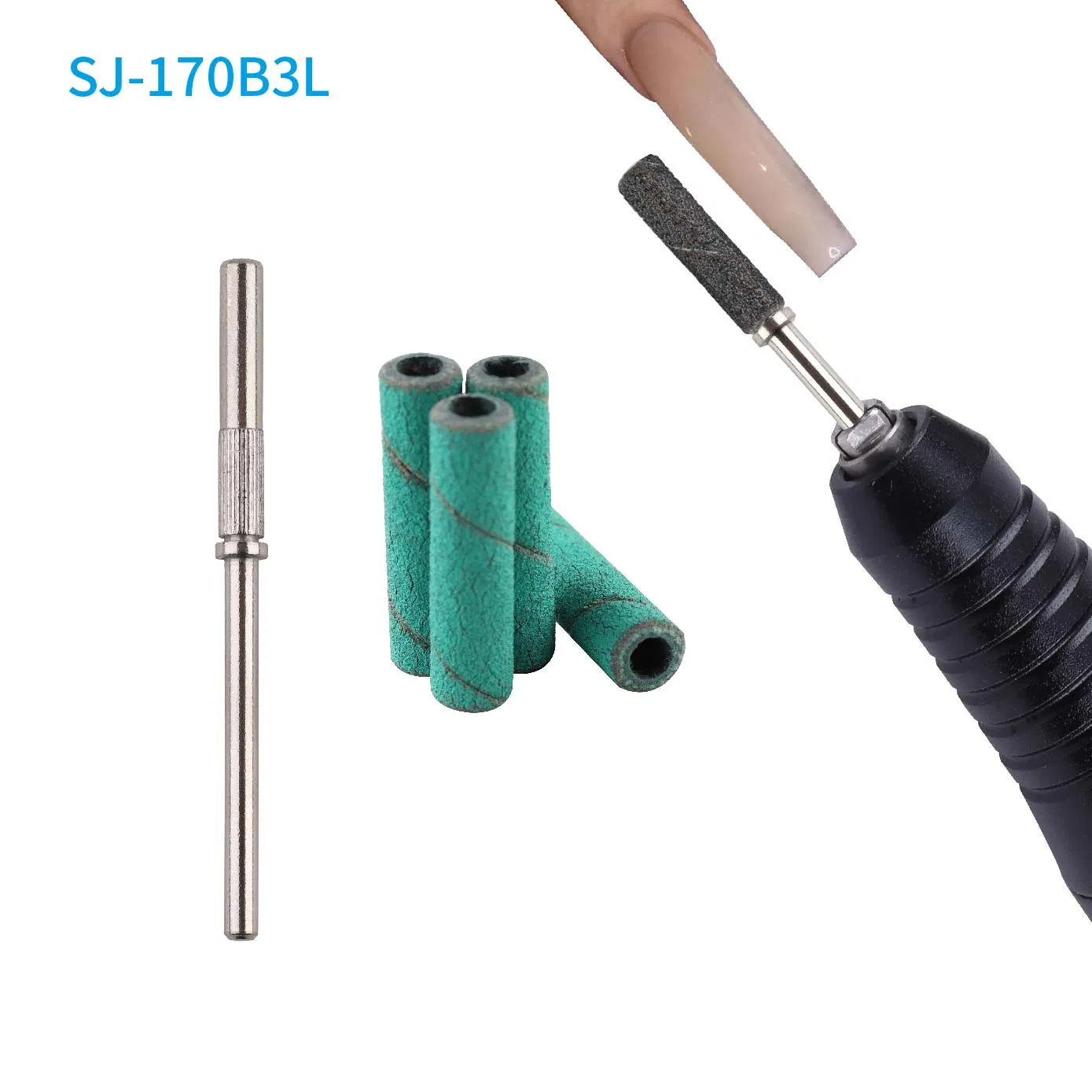 Green Color Extra Long Nail Sanding Grinding Polishing Bands