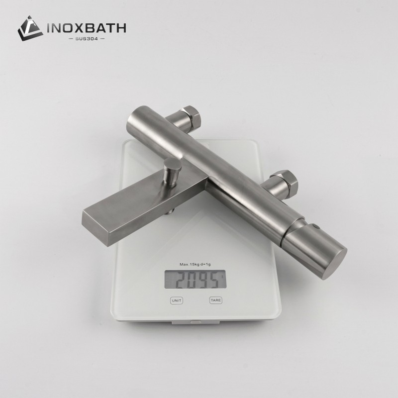 Modern Wall Mounted Bathroom Taps Stainless Steel Shower Set Mixer Faucet Set