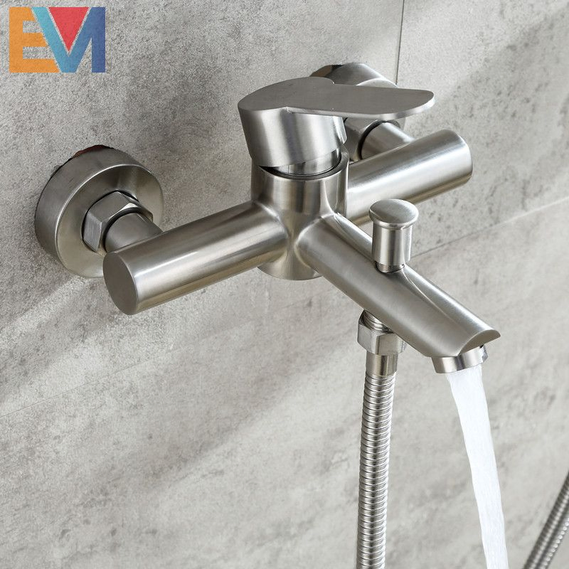 304 Stainless Steel Hot and Cold Mixer Bathroom Shower Faucet