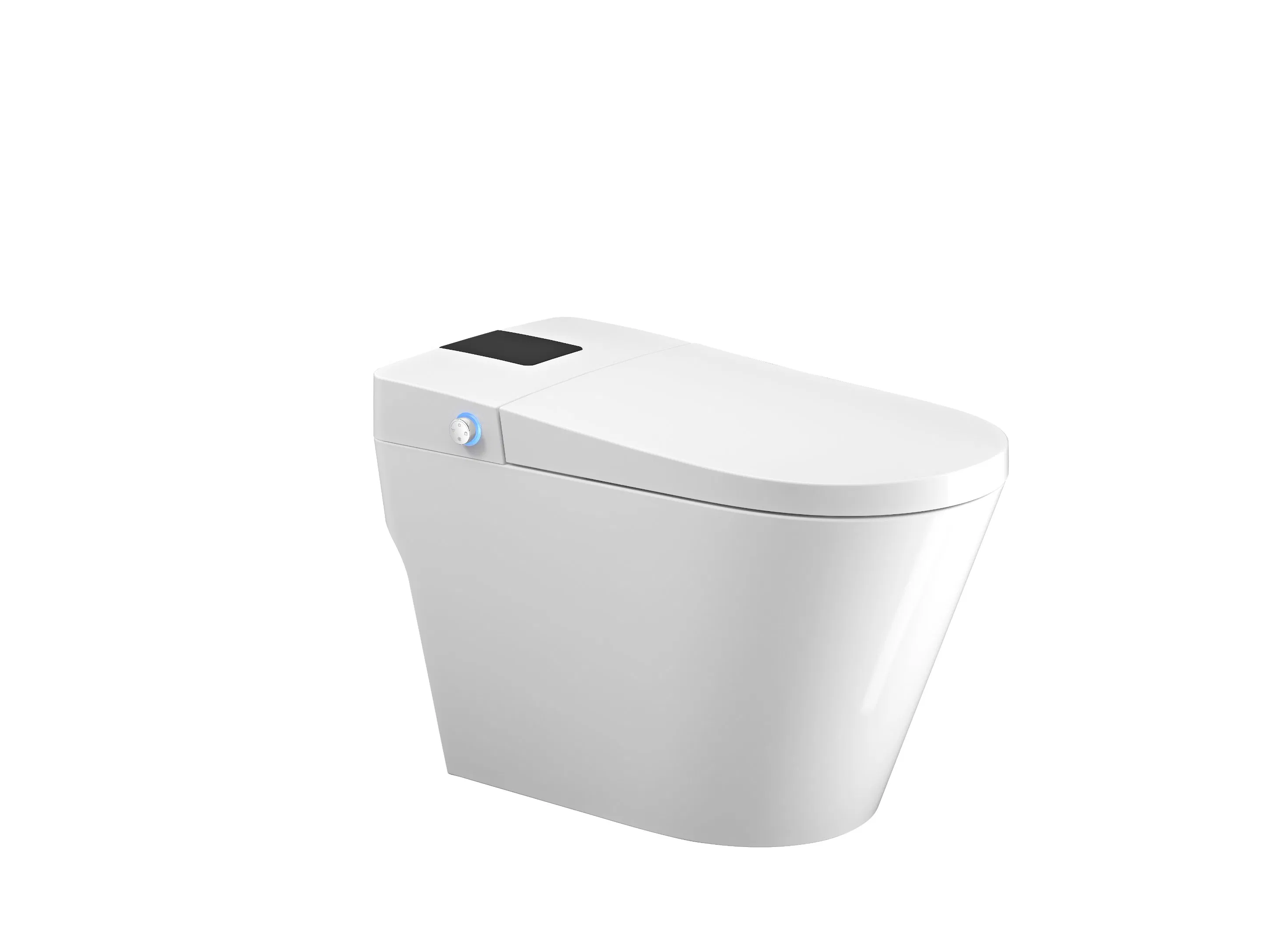 Smart Toilets Heated with Auto & Foot Sensor Flush Intelligent Tankless Toilet with Nightlight & Soft Close Seat Modern Smart Toilet for Luxury Residences/H