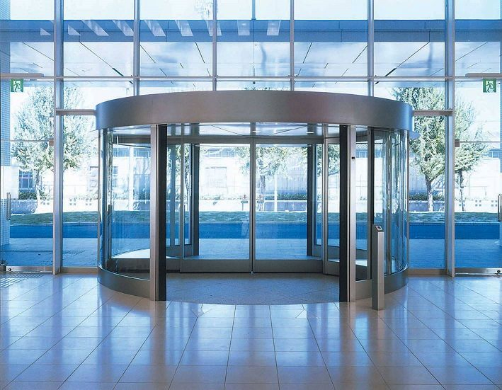 Factory Direct High Quality 2 3 4 Wings Manual Glass Automatic Revolving Door for Airport