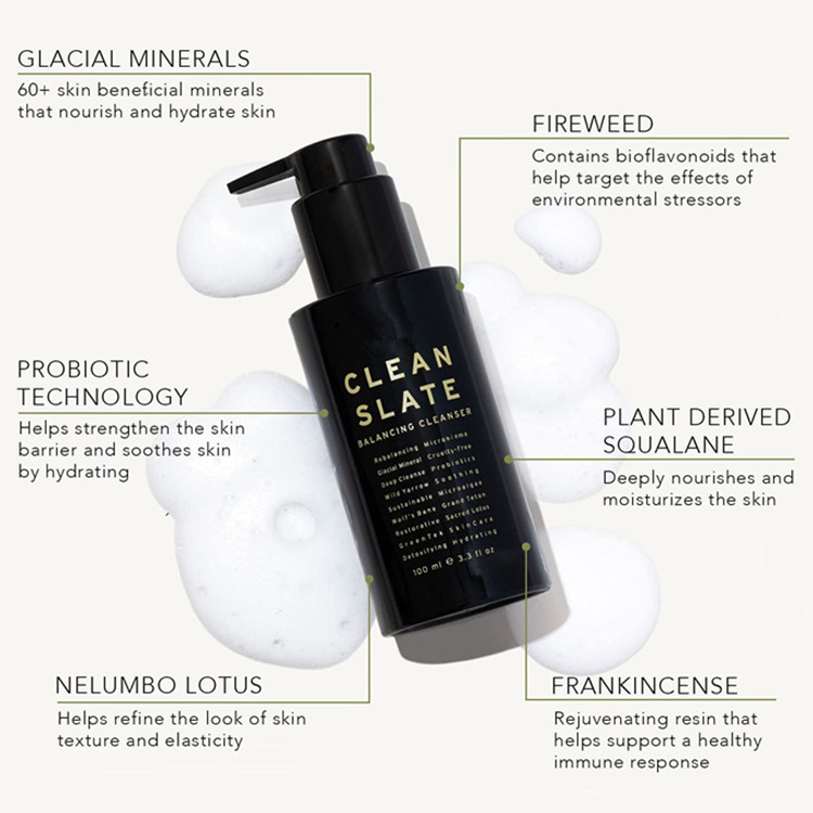 Private Custom Vegan Formula Hydrating and Organic Foaming Face Wash