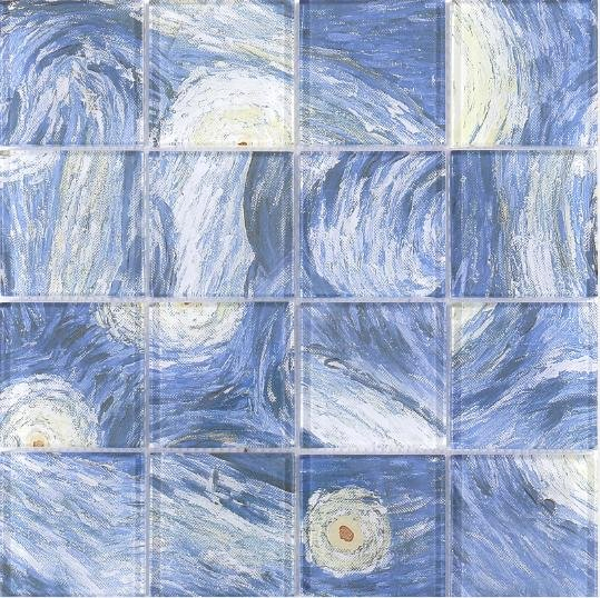 Мозаика из стекла «Звёздная ночь» Ван Гога