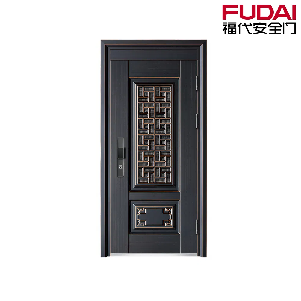 Popular Price Steel Main Door Security Door with Mosquito Screen