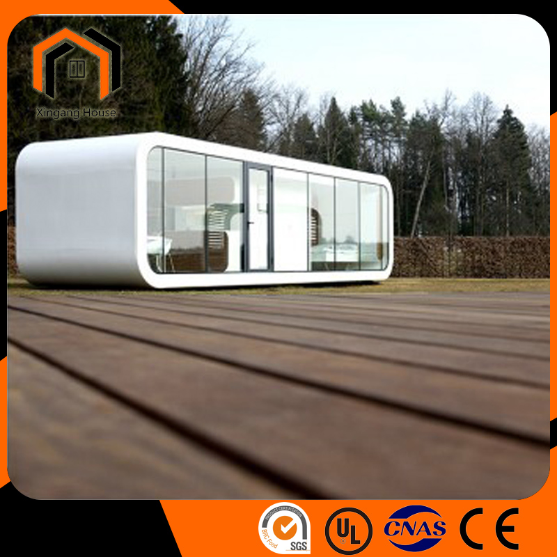 40FT Outdoor Modern Design Popular Prefab House Tiny House Mobile Working House Office Pod Apple Cabin