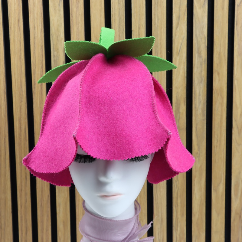 High Quality Custom Russian Banya Wool Felt Adult Sauna Hat Necessary for Hair Care High Quality Shower Sauna Caps