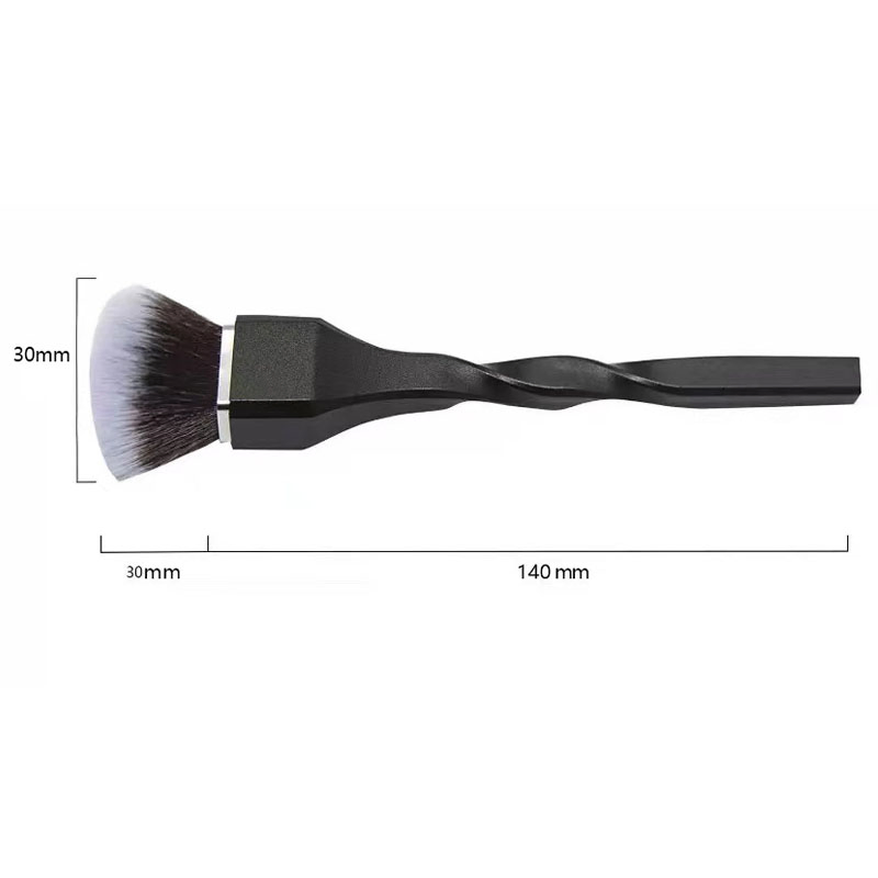 New Style Spiral Handle Foundation Brush Flat Without a Trace Powder Flawless Bare Muscle Concealer Brush Portable Soft Makeup Brush