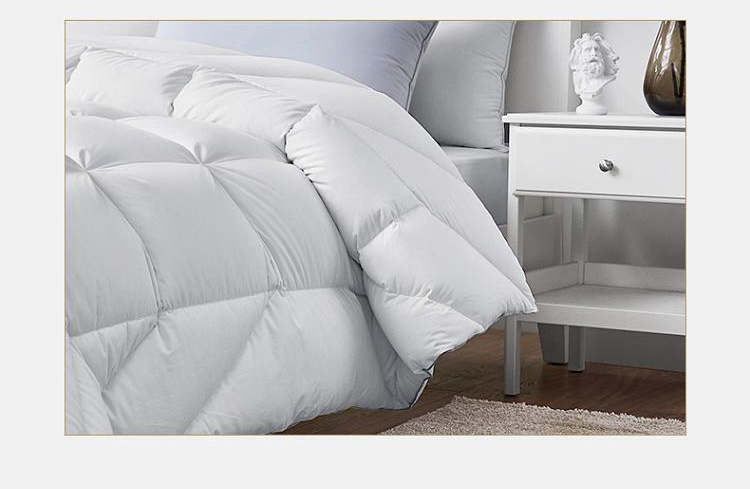 Luxurious 1200 Thread Count Comforter White King Size Hotel Goose Down