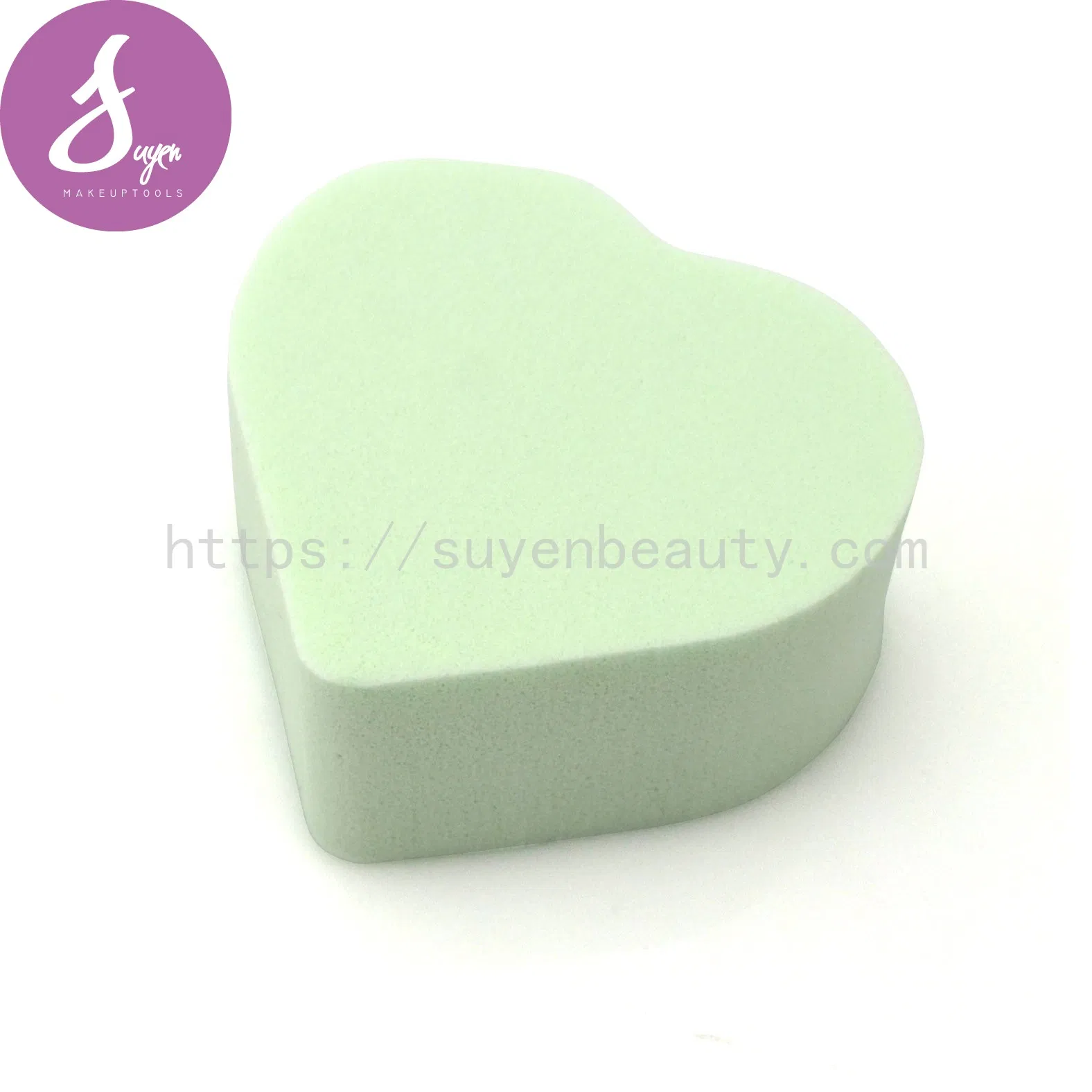 Heart Shape Non-Latex Sponge Powder Puff for Foundation Makeup