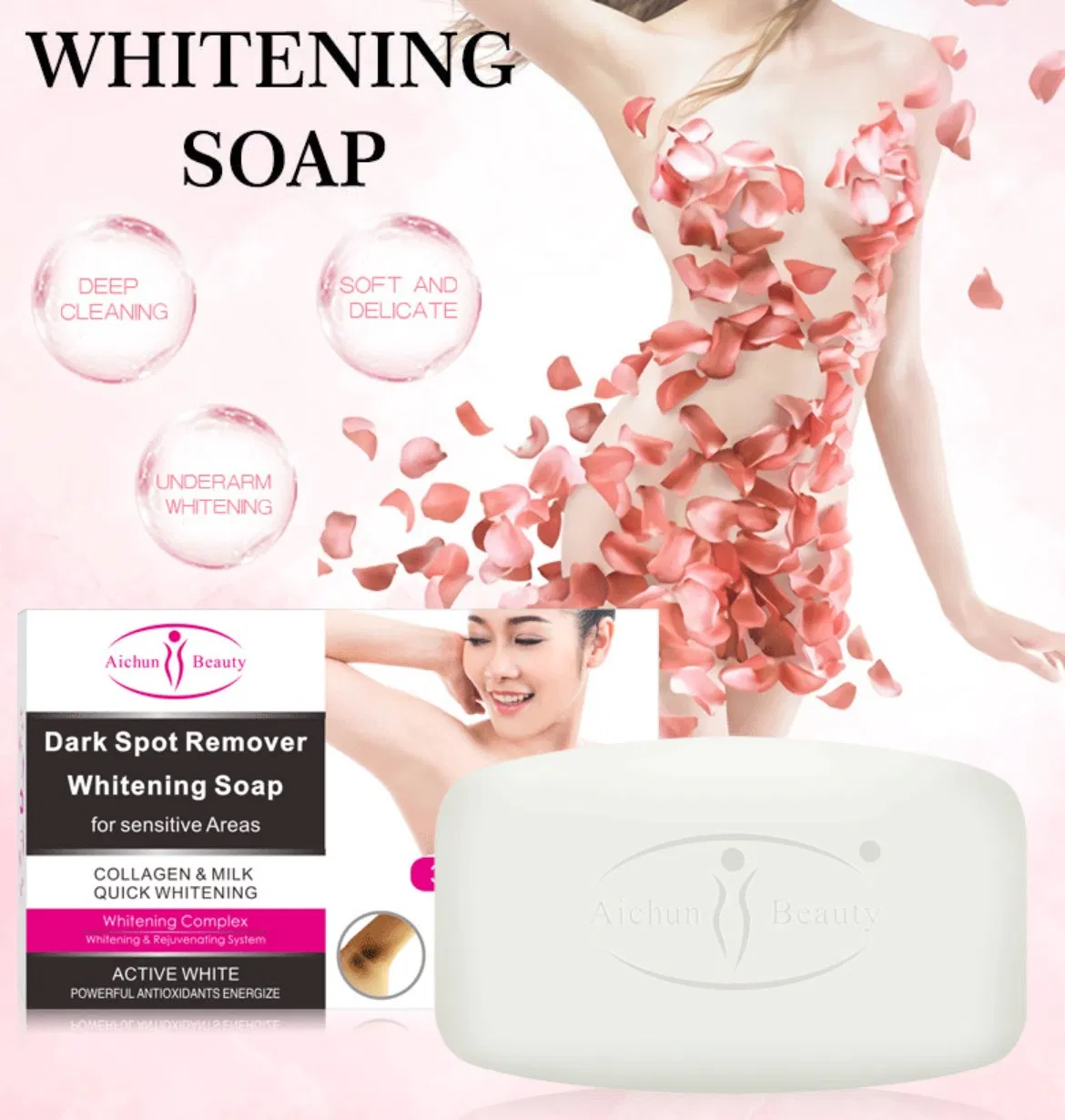 Private Label Dark Spot Remover Yoni Whintening Soap Vaginal Brightening Bar/Soap