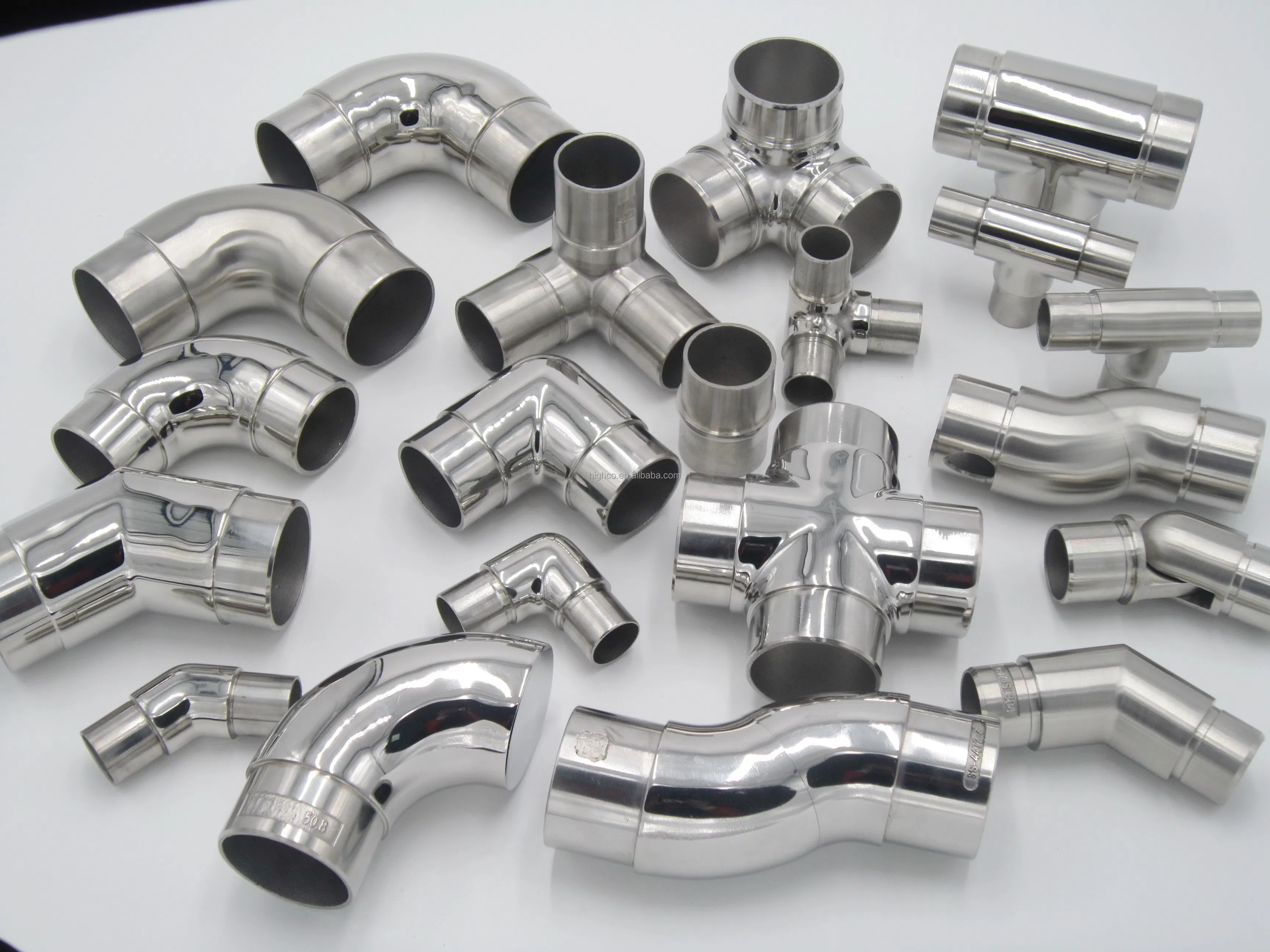 304 Stainless Steel Stair Railing 90 Degree Elbow Tee Fitting