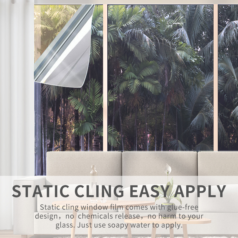 Glass Window Film One Way Privacy Reflective Film for Architectural Decoration