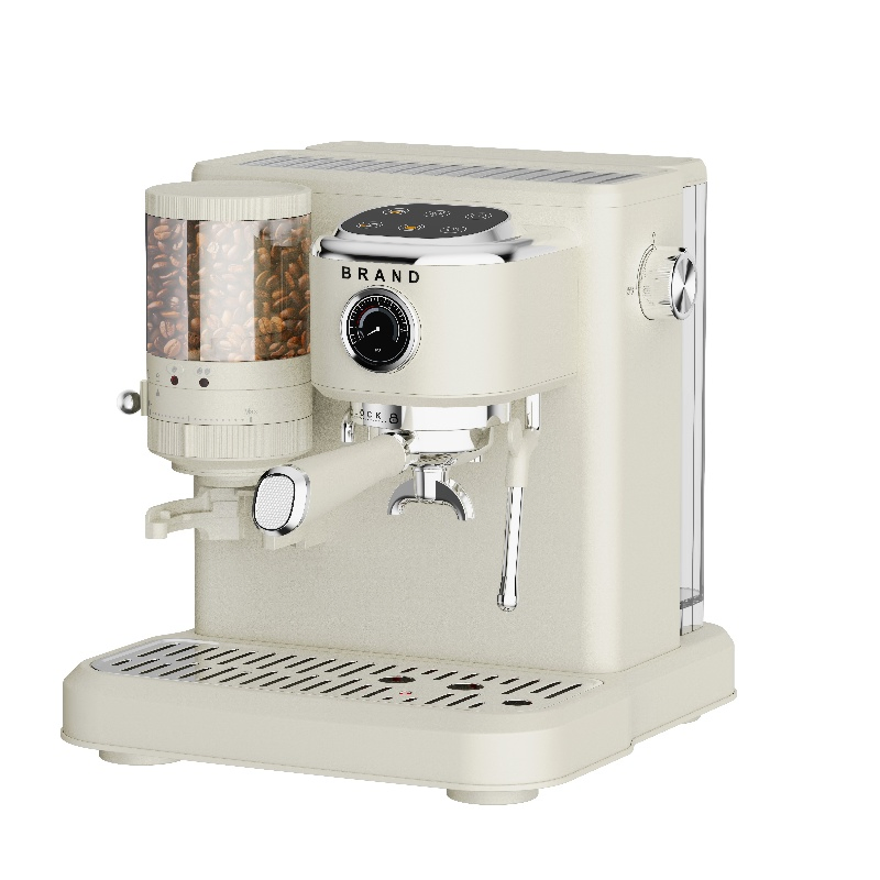 DSP Espresso Maker Ka3123: 1350W, 150g Bean Grinder, 20bar Pressure Innovative Bean Grinding System Touch Screen Functions Coffeemaker