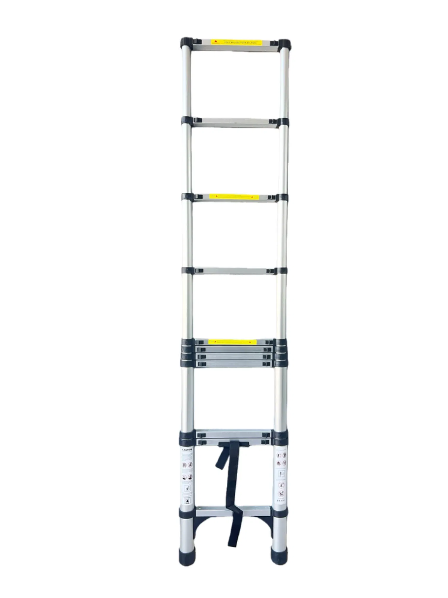 Heavy Duty & Portable Adjustable Aluminum Telescopic Collapsible Ladder with Secure Locking