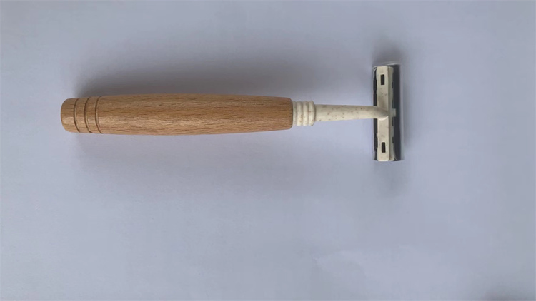 Bamboo Handle Shaving Razordouble Stainless Steel Edge Shaverswooden Shaving Razor