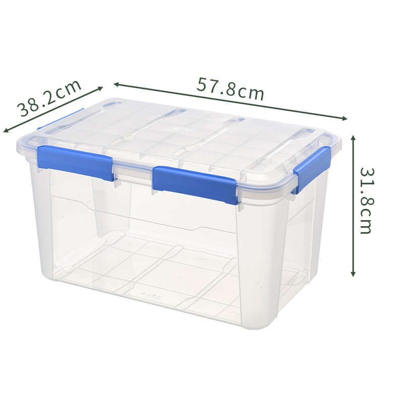 Wholesale Cake IP68 IP67 1500ml Waterproof Disposable Stackable Fruit Vegetable Packaging ABS Transparent Small File Cookie Clear Container Storage Plastic Box
