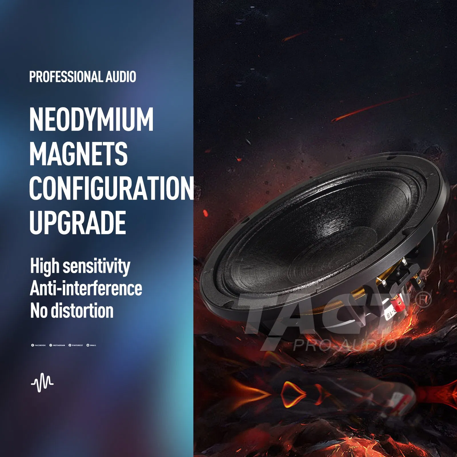 Tq10 Single 10 Inch Neodymium Line Array Speaker for Outdoor Live Show