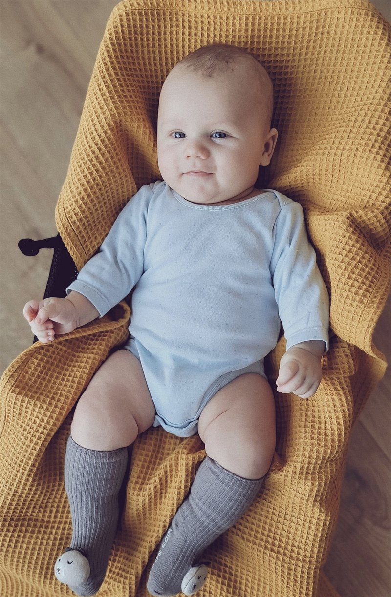 Bamboo Cotton Muslin Gauze Throw Personalized Waffle Baby Blanket