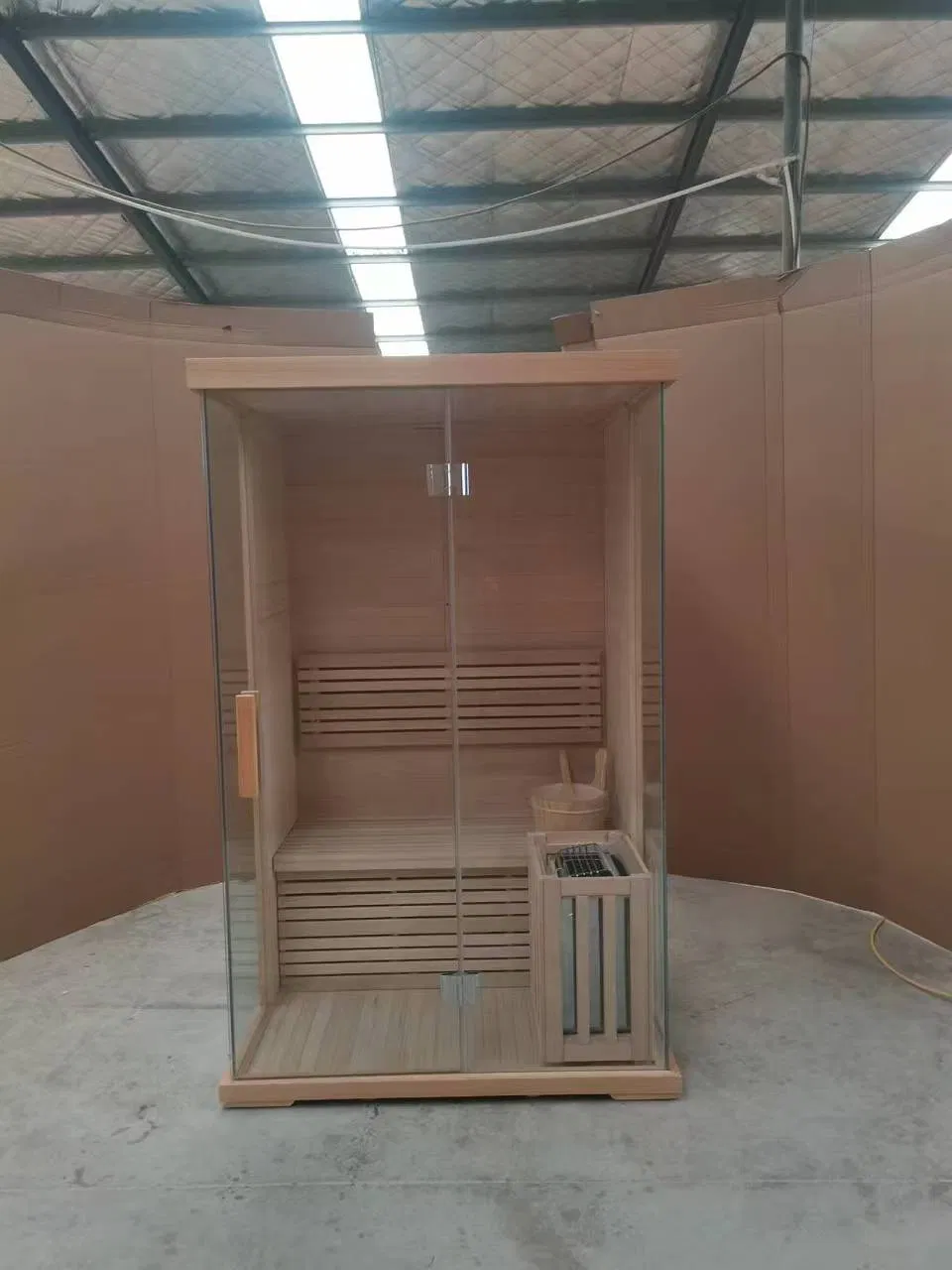 Канадская сауна из хемлока на 2 человек