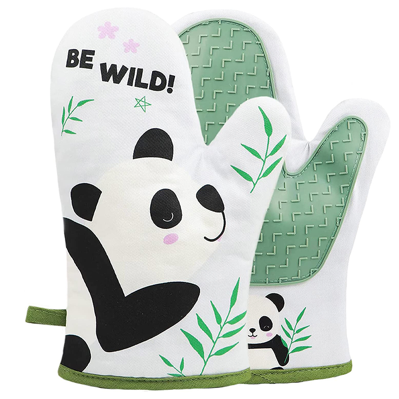 Non-Slip Cooking Gloves and Potholders BBQ Gloves Oven Mitts