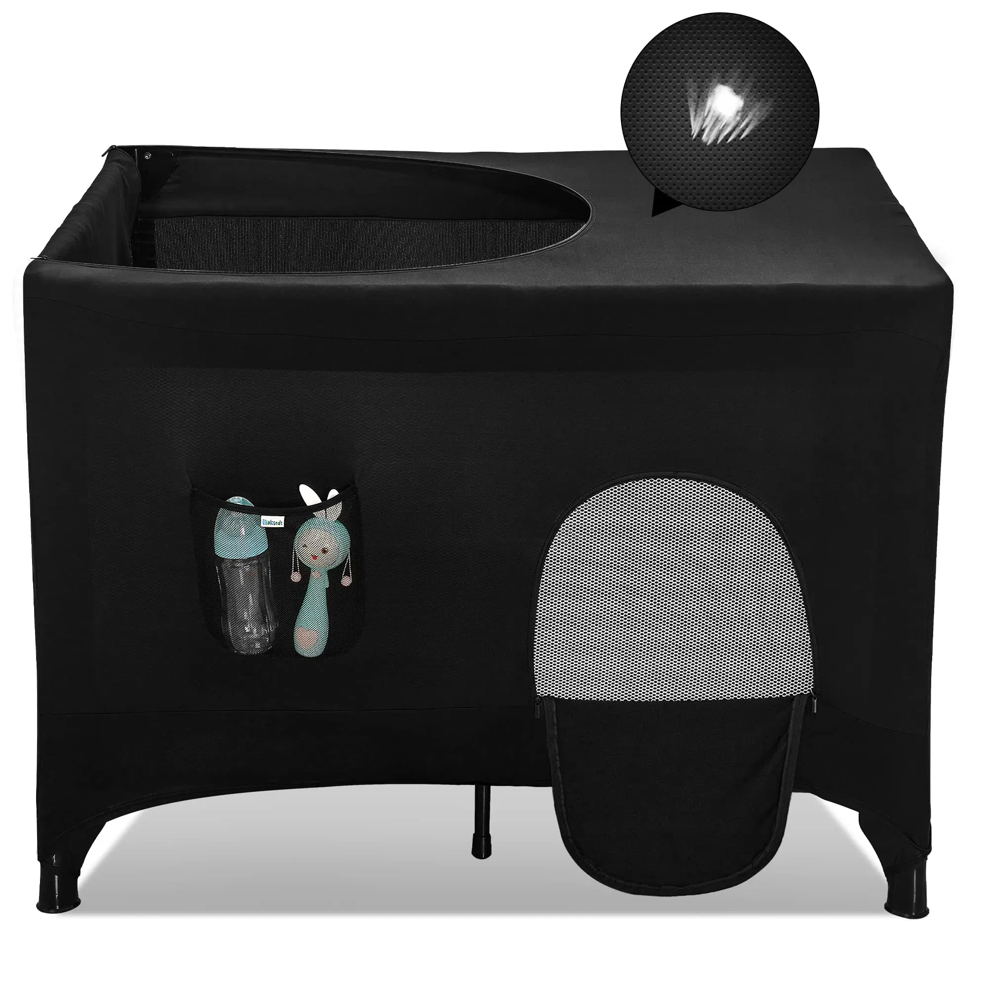 Baby Sleeping Tent Blackout Cover Baby Crib Tent Canopy Sleep Pod Mosquito Net