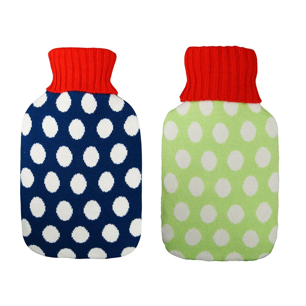 Hot Selling Winter Acrylic Custom Logo Knitted Cover for Rubber Hot Water Bag