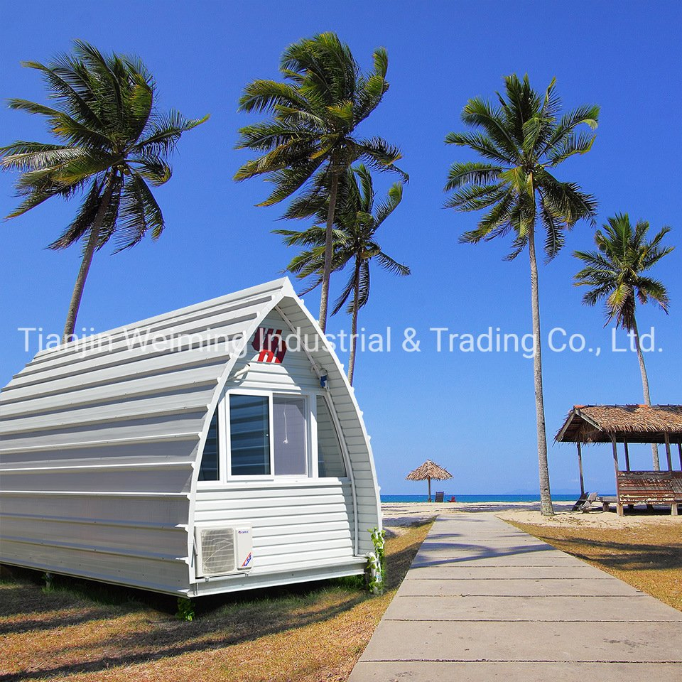 WMCP001 luxury modular prefabricated house steel camping pod tiny home for living