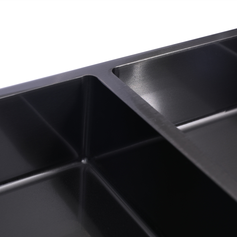 Double Shelf Black Bathroom Niche Customized Stainless Steel Niche