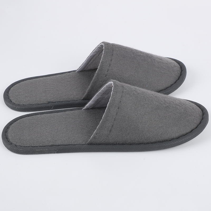 Custom Logo Personalized Indoor Home Hospitality Beauty Salon Hotel Plush Disposable Slippers