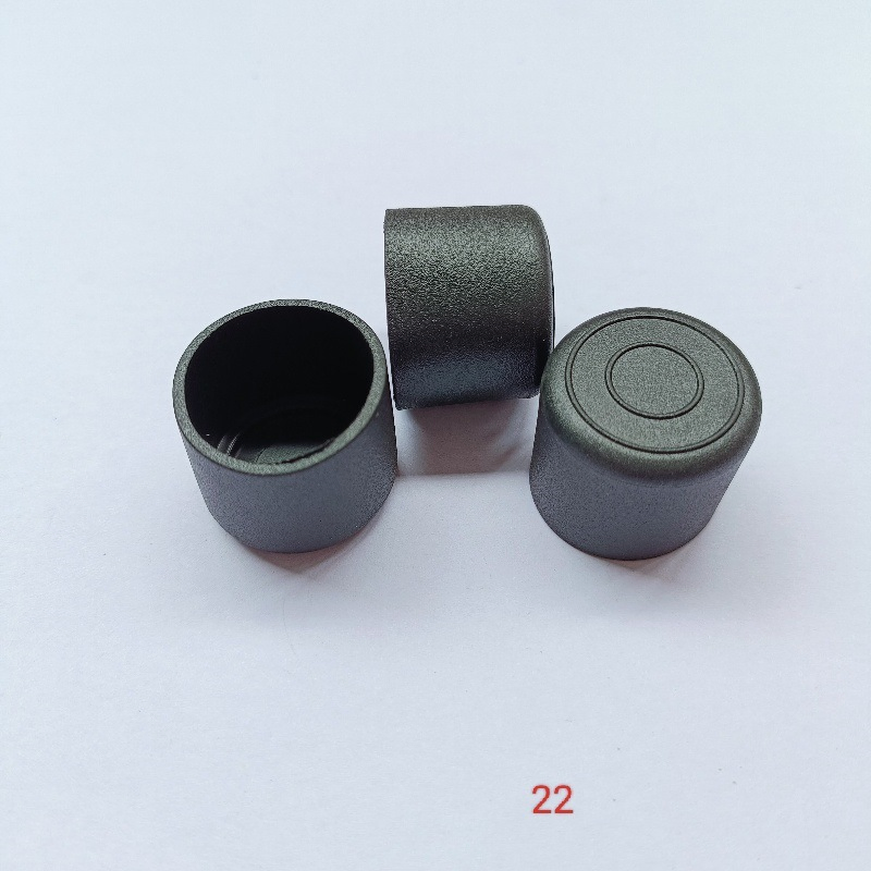 Durable Round Black Rubber Chair Leg Caps for Protection