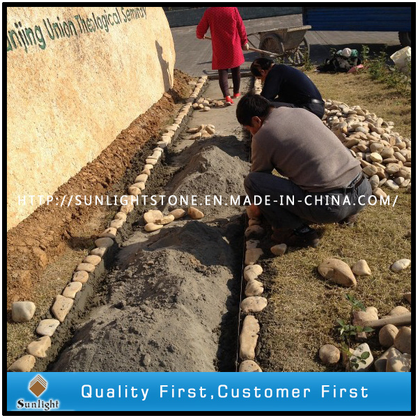 Natural Polished White/Yellow/Black/Red Pebble Stone for Garden Decoration