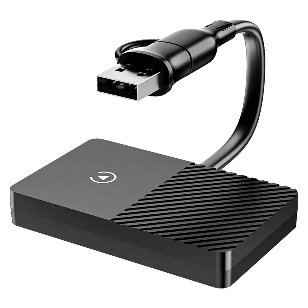 Автомобильный адаптер CarPlay и Android Auto 2-в-1: проводной в беспроводной, USB-A и Type-C