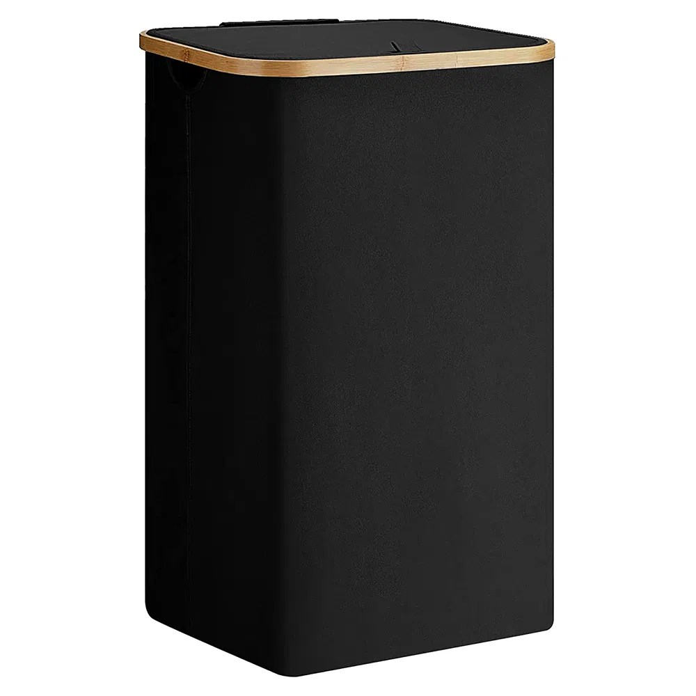 Custom Bamboo Laundry Basket with Handle and Lid for Easy Storage