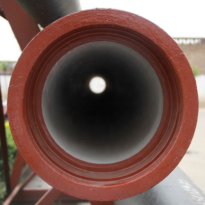 K7 K8 K9 200mm Ductile Cast Iron Pipe Cement Coating