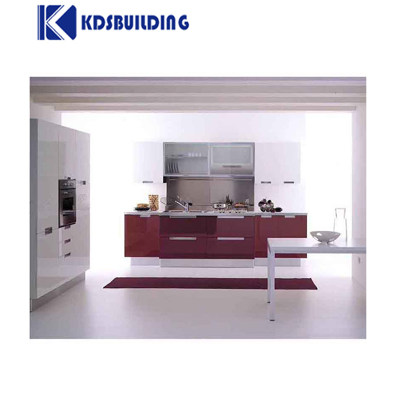 Marble Countertop Waterproof Kitchen Cabinet Melamine Ambry Modern Interior Full Small Kitchen Cupboards Set