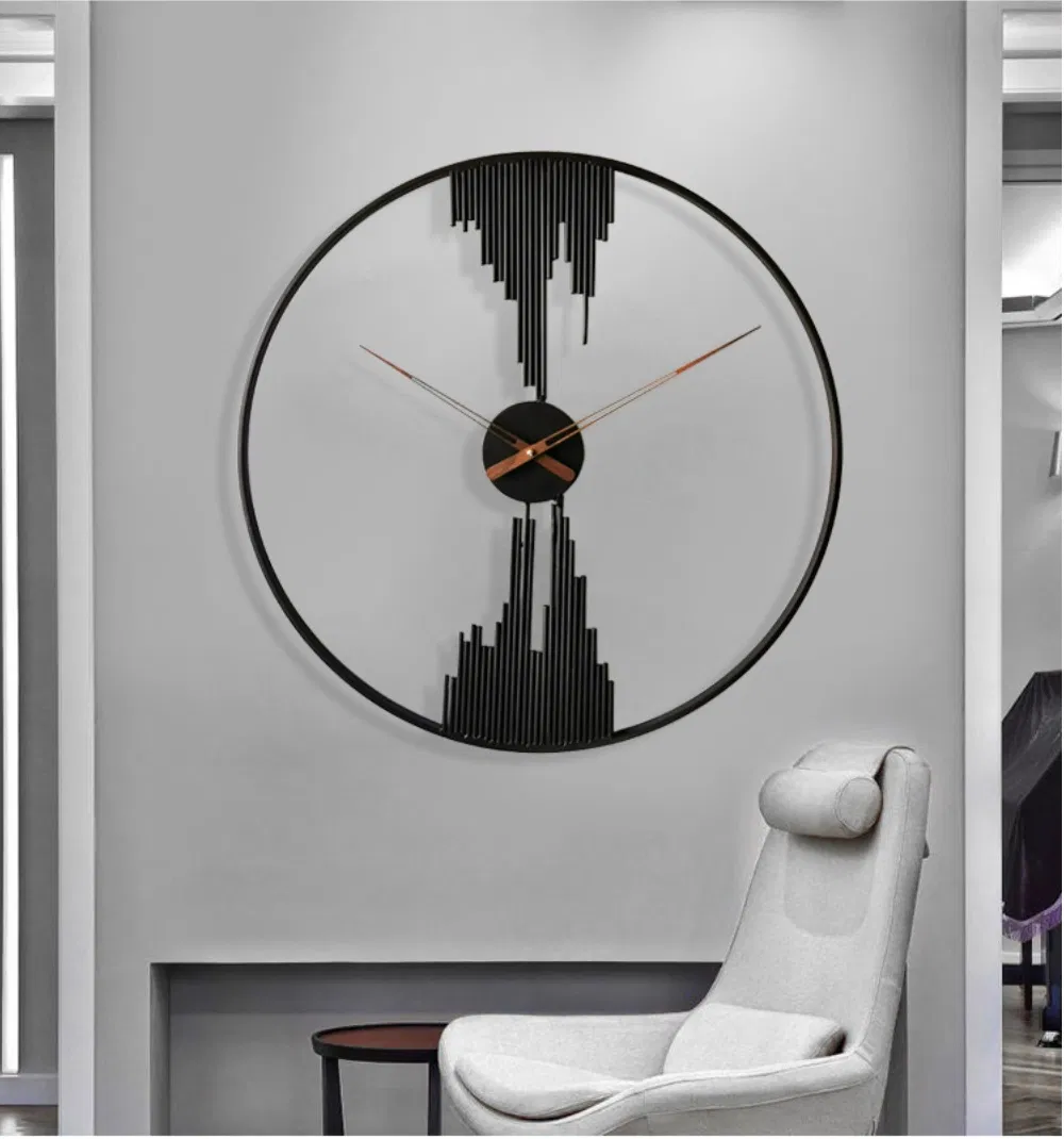 New Arrival Metal Gold Luxury Decorative Wall Clock Metal Wall Arts