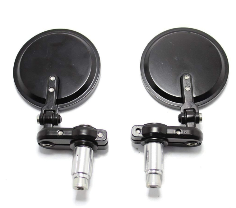 Круглые складные зеркала на руль мотоцикла