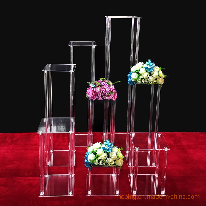 Popular Wedding Decoration Glass Flower Stand for Restaurant Hotel Office Party Shop Home